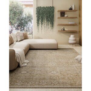 New 5x7 Boho Washable Area Rug, Vintage Tribal Non-Slip Soft Carpet for Home